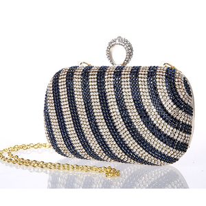 Nieuwe Mini Vinger Ring Handtas Diamant Strass Clutch Bag Avond Banket Kristallen Portemonnee Mooie Bruid Party Purse248j