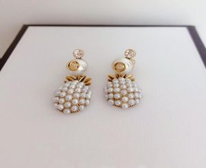 Nouvelles boucles d'oreilles mini ananas en perles fraîches en Europe et en amérique en 20207711857
