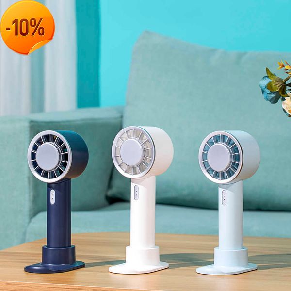 Mini ventilador de mano portátil, ventilador enfriador recargable por USB, refrigeración de semiconductores con batería de 2200mAh para ventilador eléctrico al aire libre