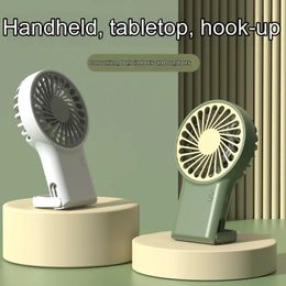 Nieuwe mini handheld kleine ventilator draagbare draagbare Silent Office Desk Student op slaapzaal USB opladen Buiten Hand Holding Fan