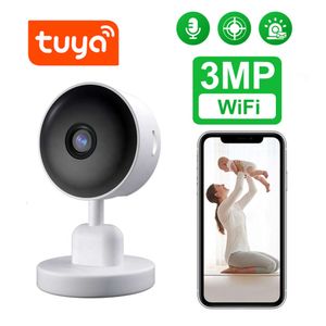 New Mini Indoor Tuya Camera 3MP 1080P HD Motion Detection 2-Way Audio Night Vision Home Security Dog Cat Pat Camera WiFi
