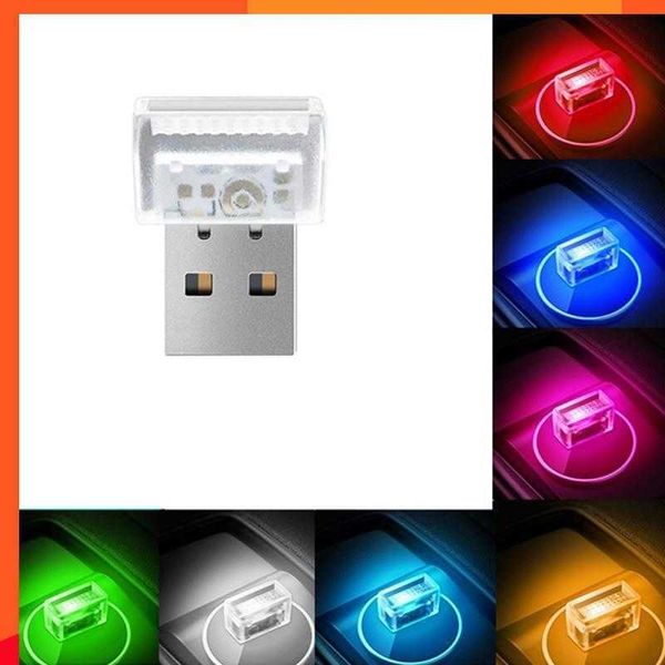 Nuevo Mini LED USB Luz de noche Lámpara de emergencia LED Luz de ambiente Luz de coche Lámpara de decoración Banco de energía Luz de coche Luz USB portátil