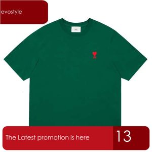 Nieuwe Mini Liefde Geborduurd Logo T-shirt Zomer Mannen En Vrouwen Losse Casual Puur Katoen Korte Mouwen Designer T-shirt 634