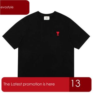 Nieuwe Mini Liefde Geborduurd Logo T-shirt Zomer Mannen En Vrouwen Losse Casual Puur Katoen Korte Mouwen Designer T-shirt 813