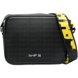 Nouveau MINI hommes lettre imprimée ceinture en toile jaune sac à bandoulière haute sac de poitrine sacs de taille multi-usages Messenger rayure sac photo sac à bandoulière