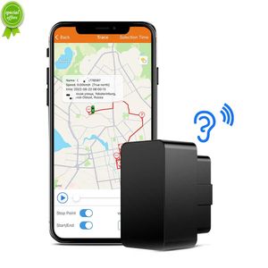 Nouveau Mini OBD GPS Voice Monitor Tracker 16PIN OBD II Plug Play Car GSM OBD2 Tracking Device Localisateur GPS avec logiciel en ligne APP