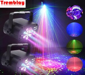 NOUVEAU Mini Party Disco Light LED Lampe UV RGB 60 128Modes USB Rechargeable Effets de scène professionnels pour DJ Laser Projecteur Lamp9215550