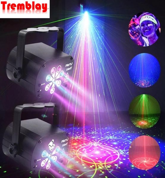 NUEVO Mini Party Disco Light LED UV Lámpara RGB 60 128 Modos USB Recargable Efectos de escenario profesionales para DJ Proyector láser Lamp8132813