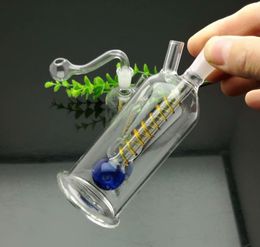Nouvelle bouilloire à cigarettes en verre mini-portable avec plateau métallique Vente en gros de conduites d'eau en verre