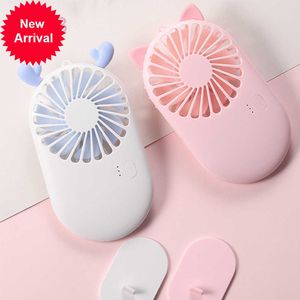 Nieuwe mini Portable Pocket Fan Cool Air Hand vastgehouden reiskoeler Koeling Mini -fans Power door USB Charging Office Outdoor Home Mini Fan