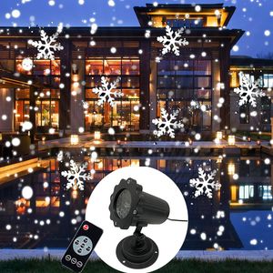 Projecteur de neige Projecteur de Noël Projecteur Outdoor IP65 Déplacement de la tête de la tête de la tête Snow LED Light pour les lumières de fête de Noël