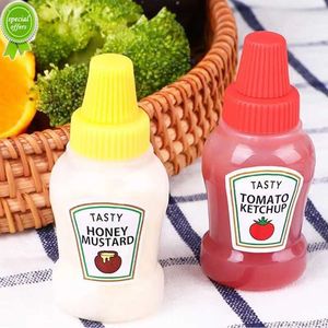 Nieuwe Mini Knijpfles Saus Ketchup Draagbare Kleine Salade Dressing Container Bento Box Kruiden Opslag Fles Pot Accessoires