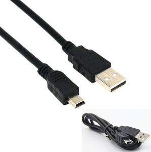 Nieuwe Mini USB-kabels Sync Charge Lood Type A tot 5 Pin B Telebel Charger OD3.5 Pure koper Core