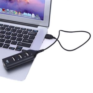 Nouveau Mini USB haute vitesse 4 ports USB HUB commutateur de partage pour ordinateur portable PC ordinateur portable noir blanc 2 couleurs