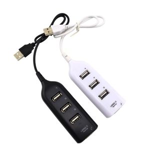 Nouveau Mini USB haute vitesse 4 ports 4 ports USB HUB commutateur de partage pour ordinateur portable PC ordinateur portable noir blanc 2 couleurs DHL FEDEX