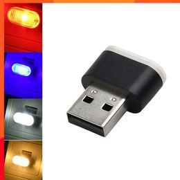 Nieuwe Mini Usb Led 5V Auto Licht Auto Interieur Sfeer Licht Decoratieve Lamp Modellering Ambient Kleurrijke Licht 5 soorten Kleuren