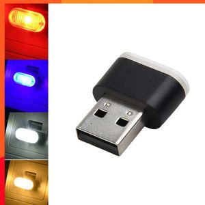 Nouveau Mini USB LED 5V Voiture Lumière Auto Intérieur Atmosphère Lumière Lampe Décorative Modélisation Ambiante Colorée Lumière 5 Types de Couleurs