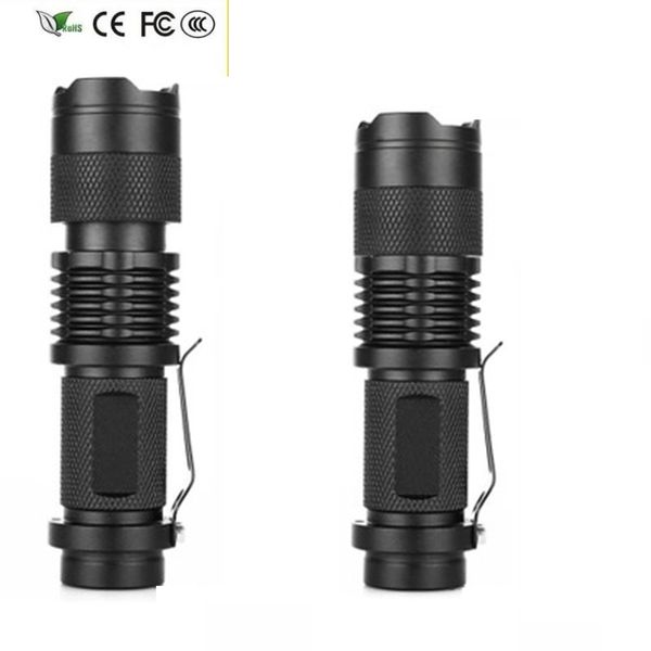 Nouveau Mini détecteur de taches d'urine pour animaux de compagnie à lumière noire UV Scorpion Utiliser une batterie AA / 14500 Lampe de poche UV Lumière ultraviolette avec fonction de zoom