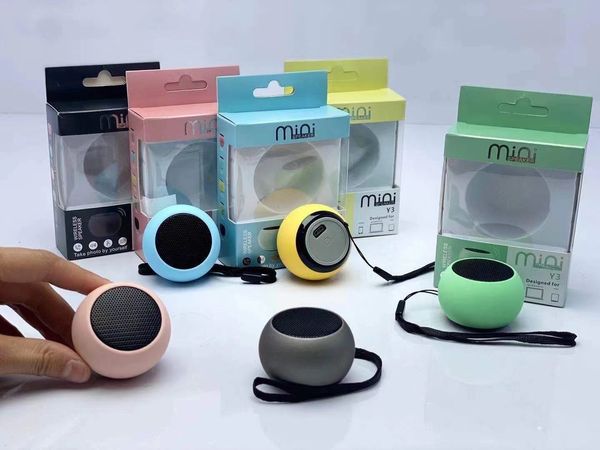 NOUVEAU Mini Y3 Bluetooth Haut-parleur Douche sans fil Mains libres Micro Aspiration Mandrin Haut-parleur Haut-parleur de voiture Portable mini MP3 Super Bass Appel Recevoir