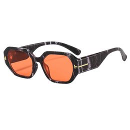 Nouvelles lunettes de soleil minimalistes en forme de T, tendance, petite monture, lunettes à jambes larges