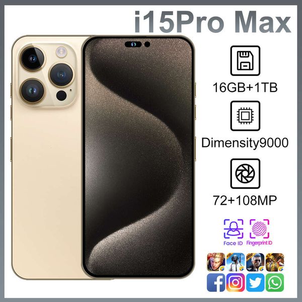 Nouveau Mobile I15Pro Max 6,53 pouces grand écran 3 + 64 Téléphone domestique Android