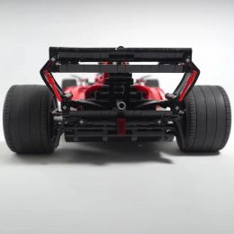 NIEUW MOC-157480 F1 SF-23 Italiaanse GP Livery 1: 8 Schaal Formule 1 Race Auto Model Begaande makers Blokken Bakstenen Speelgoed Verjaardagsgeschenken