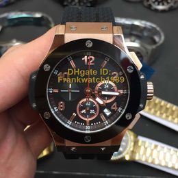 Neues Modell Luxus Herrenuhr Japan VK Quarz Endurance Pro Chronograph Armbanduhr Schwarz Gummi Herrenuhren Saphirglas Herrenuhren Armbanduhren