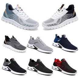 Nouveaux modèles hommes femmes chaussures randonnée course chaussures plates semelle souple noir blanc gris confortable mode couleur blocage bout rond grand 39-45