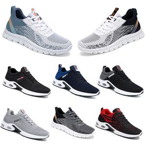 Nieuwe modellen Men Women schoenen wandelen Running Flat Shoes Soft Sole Black White Red Bule Comfortabele mode Antiskid Big Size