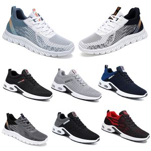 Nieuwe modellen Spring Men Schoenen Running Flat Shoes Soft Sole Bule Gray Blokkering Sport Big Size 39-45 GAI