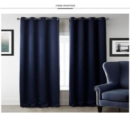 Nuevas cortinas de apagón modernas para persianas de tratamiento de ventanas Drapes terminadas Cortina de apagón para la sala de estar el dormitorio ciego6414438