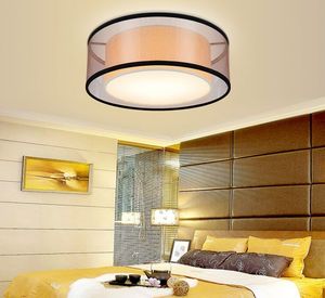 Nieuwe Moderne Plafondlamp LED-lamp Diameter Doek + Iron Lamp Schaduw Eenvoudige kamer Bar Home Plafondverlichting Slaapkamer Licht Armatuur