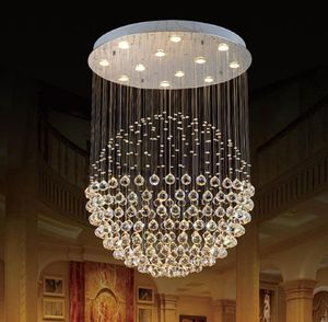 Nieuwe moderne LED K9 bal kristallen kroonluchters kristallen hanglamp kroonluchter verlichting kroonluchter heldere bal plafondlamp7380159