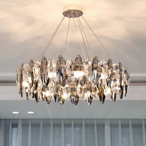 Nieuwe moderne luxe hanglampen kroonluchters verlichting diamanten kristal kroonluchter indoor verlichting glans LED voor woonkamer decoratie