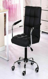 NIEUWE Modern Office Executive Chair PU Leather Computer Desk Taak Hydraulic Black2705308