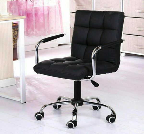 Nouveau chaise de direction de bureau moderne PU Task Hydraulic Black821839