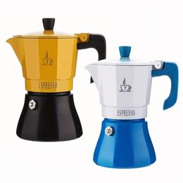 Nieuwe Moka Pot, Italiaans Koffiezetapparaat, Koffiepot 3 Cup/5 OZ Stovetop Espresso Maker Voor Gas Of Elektrische Keramische Kookplaat Camping Handleiding Cubaanse Koffie Percolator