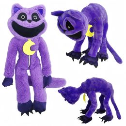 Nuevos criaturas sonrientes de monstruos Big Purple Cat Plush Toys
