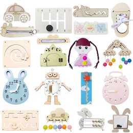 Planche occupée Montessori, accessoires de matériel de bricolage, pièces de planche sensorielle pour enfants, jouets éducatifs de développement précoce pour bébé, nouvelle collection