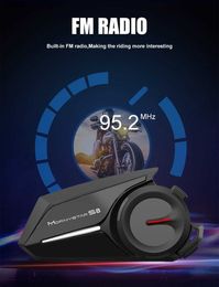 Nieuwe Mornystar S8 Motor Intercom Helm Headsets 1200M 6 Rider Bluetooth Intercom Communicatie GPS Interphone Waterdicht FM Q230830