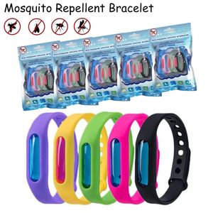 Nieuwe muggenwerende armband Mosquito Killer Siliconen Polsband Outdoor Summer Kinderkinderen Insecten Killer Band Anti-Mosquito