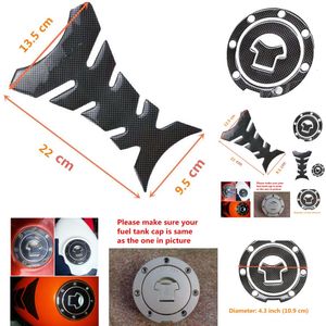 Nouvelle moto Racing Fibre Capier à gaz à carburant Couvre-couvercle Disque de protection Autocollant Autocollant pour Honda CBR 600 F2 / F3 / F4 / F4I RVF VFR CB400 CB1300