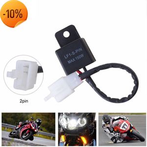 Nieuwe motorfiets 2 pin 12V Signaalsnelheid Relais Relais Elektronische LED Turn Signals Lichte flitsende knipperflitsenrelais Motorfietsonderdelen