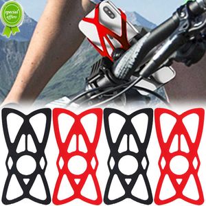 Nouvelle moto vélo élastique Silicone support pour téléphone X Web Grip téléphone bande de montage élastique en caoutchouc cyclisme Navigation téléphone sangle fixe