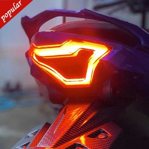 Nueva lámpara trasera de luz de freno de motocicleta con reemplazo de señales de giro LED para Yamaha YZF R3 R25 Y15ZR MT07 FZ07 LC150 MT-07 rojo