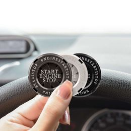 Nieuwe motorfiets auto motor start stop knop cover contactslot draaibare beschermkap interieur decoratie decor sticker