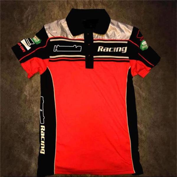Nuevo equipo de ciclismo de motocicleta, ropa de fábrica, camiseta POLO, camiseta de secado rápido con solapa, versión de conductor, traje de carreras 3077