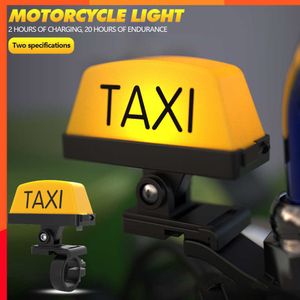 Nouvelle moto décoration lumière modifiée poignée réglable casque lumière USB rechargeable avertissement Taxi boîte signe lampe à LED éclairage