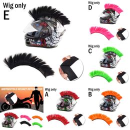 Nueva peluca decorativa para casco de motocicleta, personalidad europea y americana, cabeza de peine de caballero, estilo creativo M7y4
