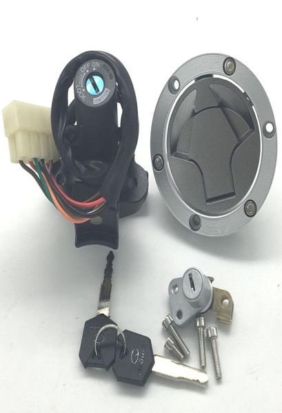 Nuevo interruptor de encendido de motocicleta, tapa de combustible, juego de candado y llave para asiento para Kawasaki Ninja 250REX250 20082014 300EX300 20132017 Z250Z302720013